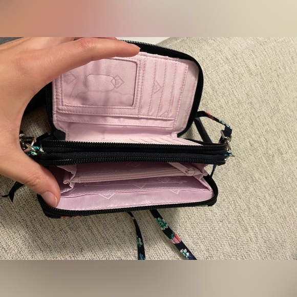 Vera Bradley RFID All in One Crossbody in Fruit Grove - Picture 4 of 10